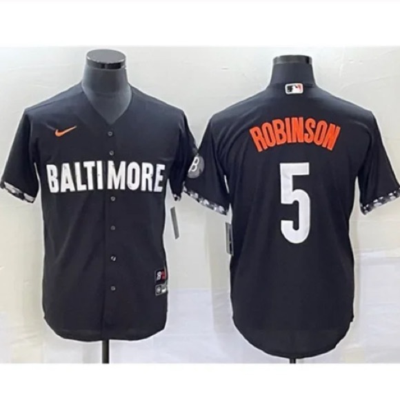 Baltimore Orioles Brooks Robinson Black City Jersey